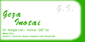 geza inotai business card